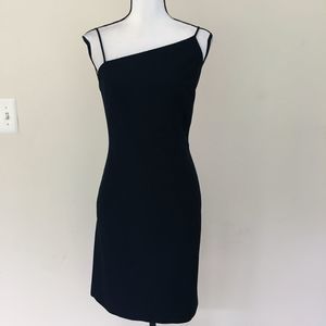 David Meister Black Low Back Dress
